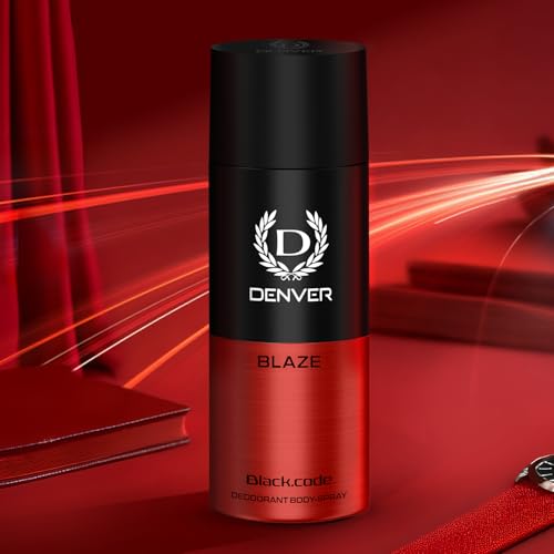 Image of Denver Black Code Blaze Deodorant For Men -150 ML | Long Lasting Deodorant