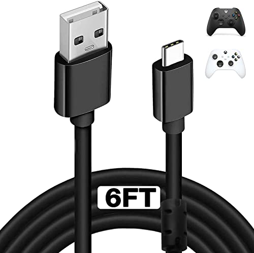 USB C Charging Cable for Xbox Sequence S/X Controller, 6FT USB Sort C Quick Charger Wire Appropriate with Ps 5 PS5 Twin Sense, Xbox Sequence S/Sequence X Controllers