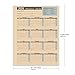 VistaRise 2026 Attendance Calendar - Employee Attendance Tracker Record Cards, 3-Hole Punched for Binder, Thick Cardstock, 8.5 x 11 in (Letter Size), Pack of 25 Sheets