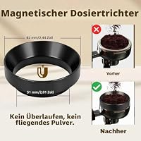 unbholkk Siebträger Zubehör, 51mm Barista Zubehör, WDT Tool, 51mm Tamper Set & Kaffeeverteiler Mit Leveler, Dosierring und Silikon tampermatte, Barista Set, Geeignet Für Café, Küche, Büro – Ansicht 5