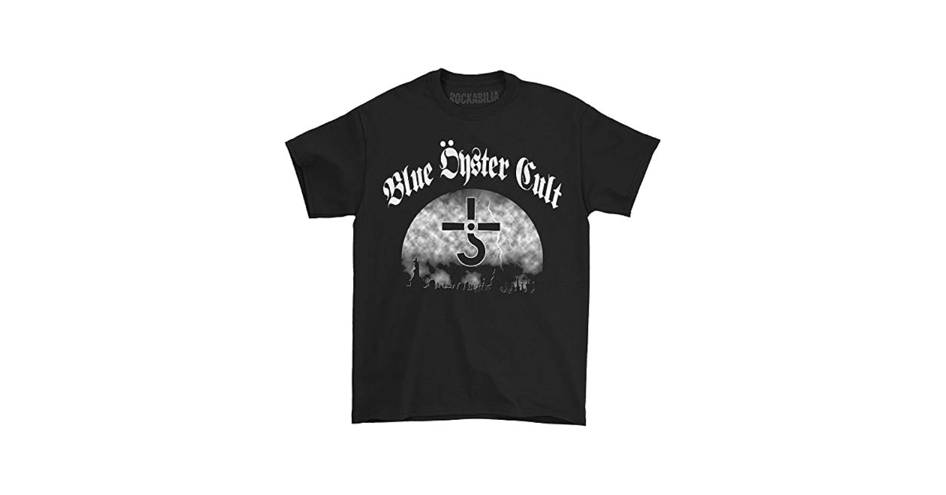 【レア　旧タグ　アメリカ製】　ブルーオイスターカルト　ツアーTシャツ　XLサイズ Amazon | Blue Oyster Cult メンズ Graveyard Tシャツ ブラック
