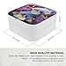 VstaDank Pansy Perfection Jewelry Box Exquisite Leather Jewelry Organizer Portable Trinket Organizer Fashion Travel Jewelry Case for Rings Earrings Necklaces Unique Gifts for Women
