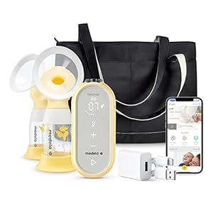 Medela Freestyle Flex Breast Pump, Closed System Quiet Handheld Portable Double Electric Breastpump, Mobile Connected…
