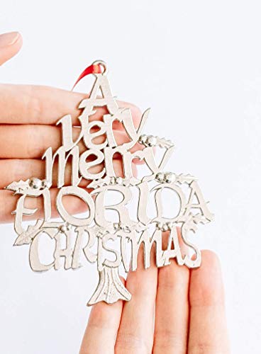 Handmade Florida Christmas Ornament - Fl Home State Holiday Wish From Mom - Gift And Travel Souvenir For New Couple #TOP2