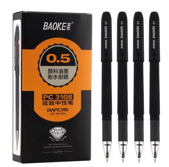 Bolígrafos de tinta gel BaoKe, paquete de 12 unidades miniatura 2
