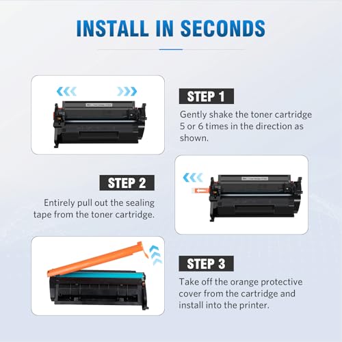 Image of 58A Toner Cartridge Black (with chip) Compatible Replacement for HP 58A CF258A 58X CF258X Work with HP Laser MFP M428fdw M428fdn M428dw Pro M404n M404dn M404dw M406dn M430f M404 M428 Printer, 1-Pack