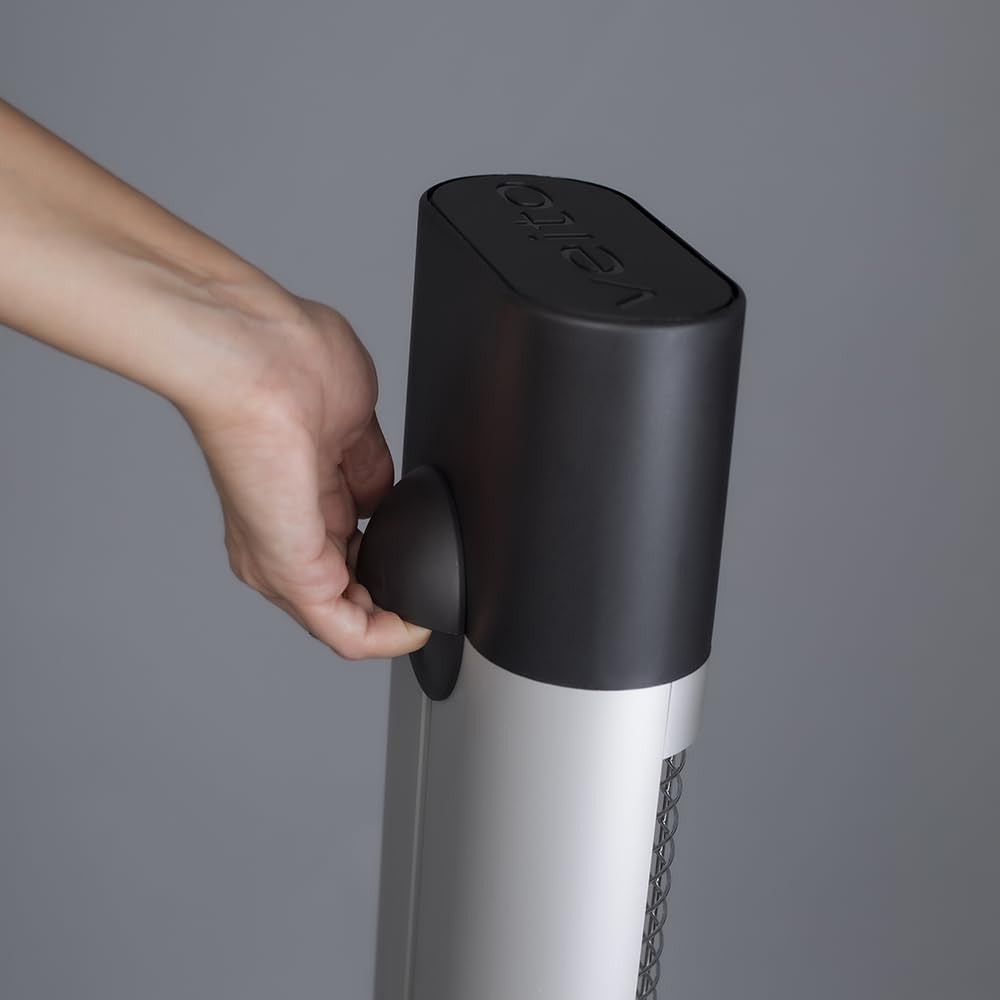 VEITO Heizstrahler energiesparend – infrarot Standstrahler – Fußwärmer – Elektroheizung für Innenraum – Heizkörper – Fernbedienung – Sleeptimer – 1200 Watt – 30% effizienter