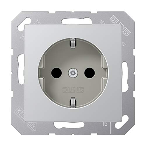 Base enchufe de aluminio para hogares seguros con protección infantil