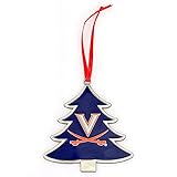Virginia Cavaliers (UVA) Tree Shaped Metal Christmas Ornament