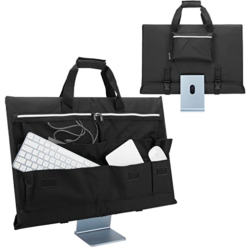 KISLANE Travel Carrying Case for iMac Desktop Computer (Black)