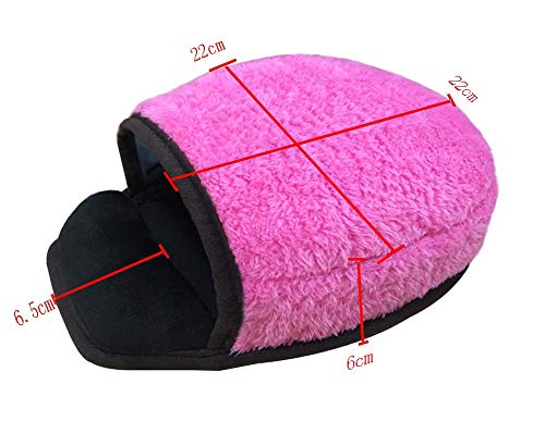 Black Temptation Usb Heated Mouse Pad Mouse Hand Warmer With Wristguard Warm Winter Magenta #TOP6