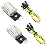 Ebksqs 2er-Pack DHT22 (AM2302) Temperatur- Und Luftfeuchtigkeitssensor – Modul Mit Platine Und Kabel – Kompatibel Mit Arduino