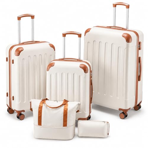 5-Piece Hardside Luggage Set with Wheels