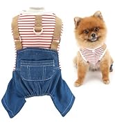 SMALLLEE_LUCKY_STORE Hondenkleding overall voor kleine hond bloemen