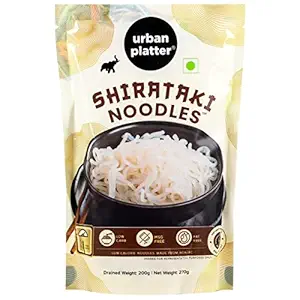 Shirataki Noodles, 270g [Keto-friendly; Low-Carb, Fat-free, Gluten-free; Ultra-low Calorie Konjac Miracle Noodles]