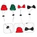 Milisten 1set Mini Woolen Pet Hats Bow Ties for Hamsters Reptiles Chickens Christmas Costume Accessories for Festive Celebrations