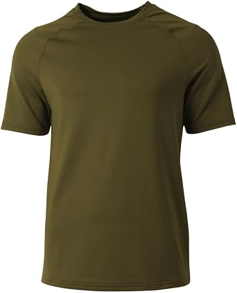 M MCGUIRE GEAR Mens Tactical Short Sleeve T-Shirt, Dry Fit Compression Shirt, Athletic Casual Workout Shirt, Gym Running Tee
