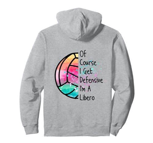 Funny Libero Volleyball Hoodie with Quote