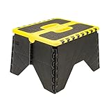 Camco 43637 Yellow/Black Non Skid RV Folding Step Stool