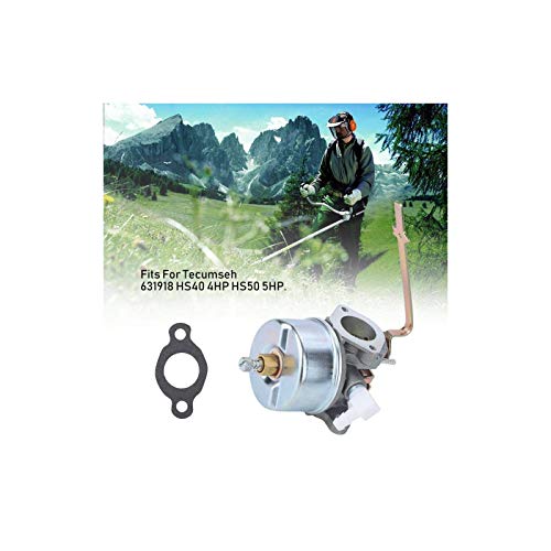 Wifehelper Lawn Mower Carburetor Carburetor Replacement Part Fits for Tecumseh 631918 HS40 4HP HS50 5HP