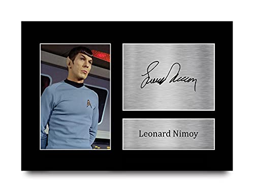 HWC Trading Leonard Nimoy A4 Sin Marco Regalo De Visualización De Fotos De Impresión De Imagen...