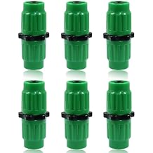 6 Sets Expandable Garden Hose Repair Kit, Dual-Channel Hose Female Male Connectors Compatible with Pocket Hose Expandable 25 50 75 100 FT for 3/4" or 5/8" Garden Hose Fitting
