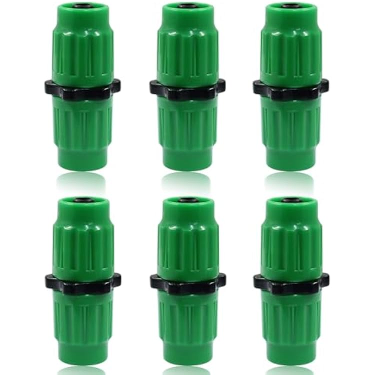 6 Sets Expandable Garden Hose Repair Kit, Dual-Channel Hose Female Male Connectors Compatible with Pocket Hose Expandable 25 50 75 100 FT for 3/4 or 5/8 Garden Hose Fitting