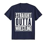 Straight Outta Wrestling T-Shirt Funny Tee