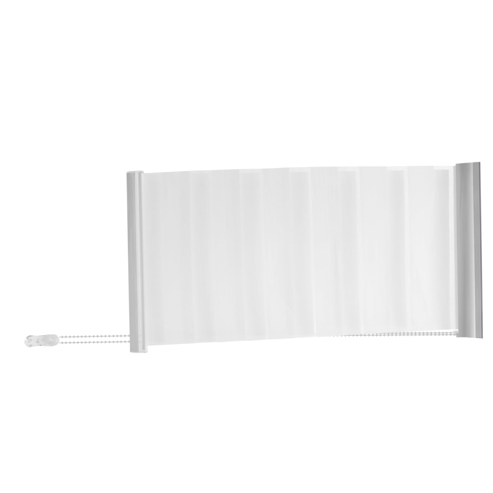 Rideaux louver sans perçage blancs panneaux voile chic pour chambre