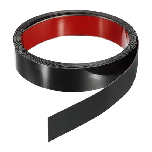 uxcell Peel Stick Trim, Molding & Wall Trim, Self-Adhesive Vinyl Wall Base, Black, 16.4 Ft x 1.2 Inch Stainless Steel Molding for Wall, Fireplace