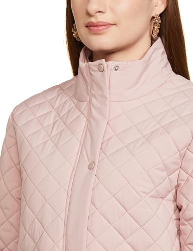 Image of Qube By Fort Collins Polyester, Standard Length Women's Lightweight Quilted Bomber Jacket Stylish, Packable, And Air-Resistant Outerwear For Winter