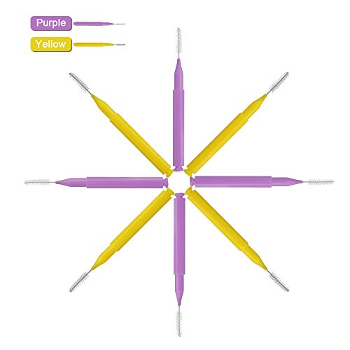 Lasamot 8 peças de palito de limpeza de dentes para uso oral, escova de limpeza de dentes, dente ort