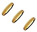 Kenz Laurenz Wholesale Softball Headbands - Yellow Leather with Red Stitching Seam (Available in Lots of Pack Quantities) Fastpitch Stretch Elastic Sport and Fashion Headband by (3 Pack)