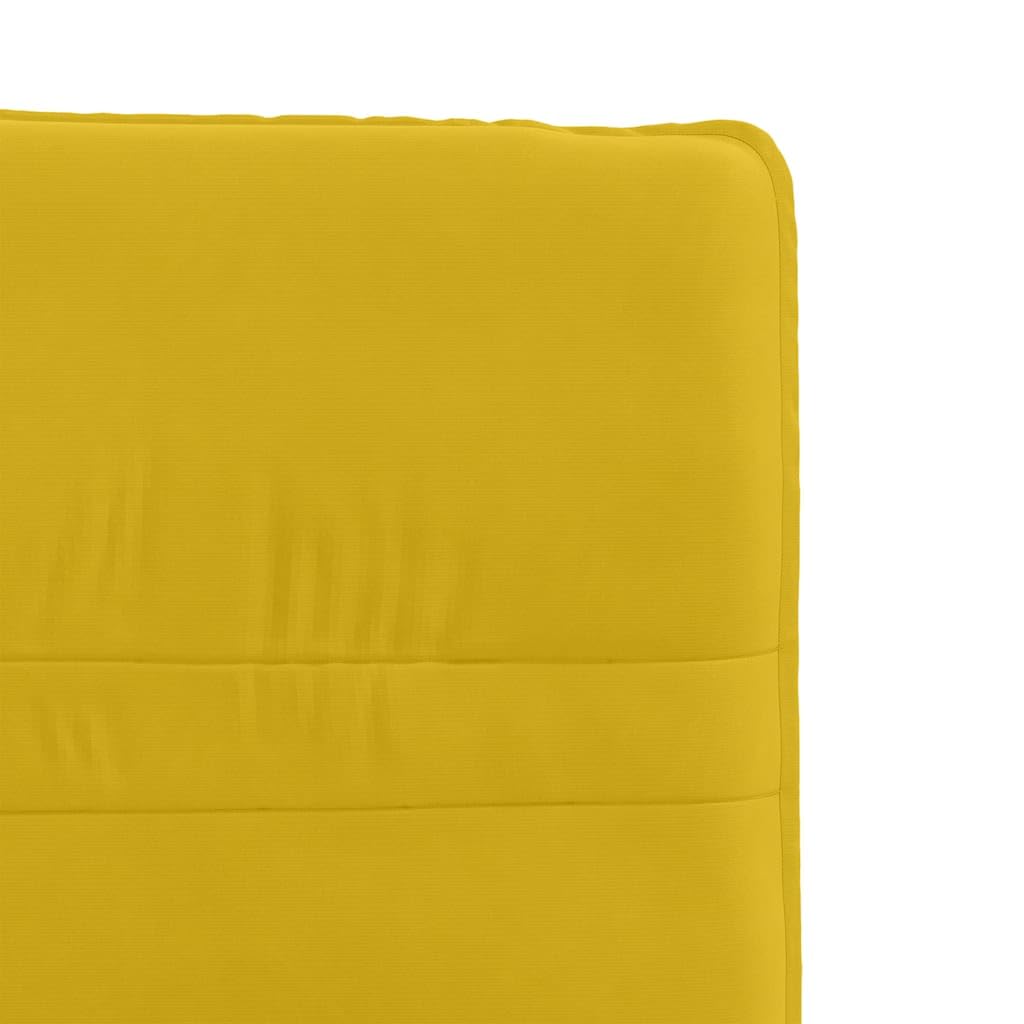 Generisch Set di 4 sedie da pranzo in velluto giallo