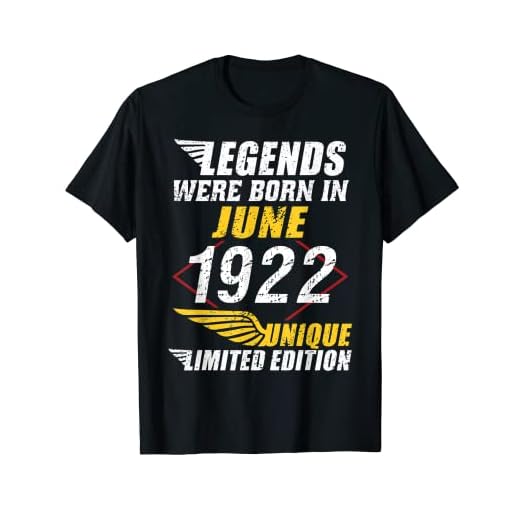 Cumpleaños Junio 1922 Edición Limitada Regalo Legend June Camiseta