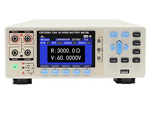 CHT3563-12H Internal Resistance Battery Tester 0.1micro ohm - 3kohm; 10microV~60V