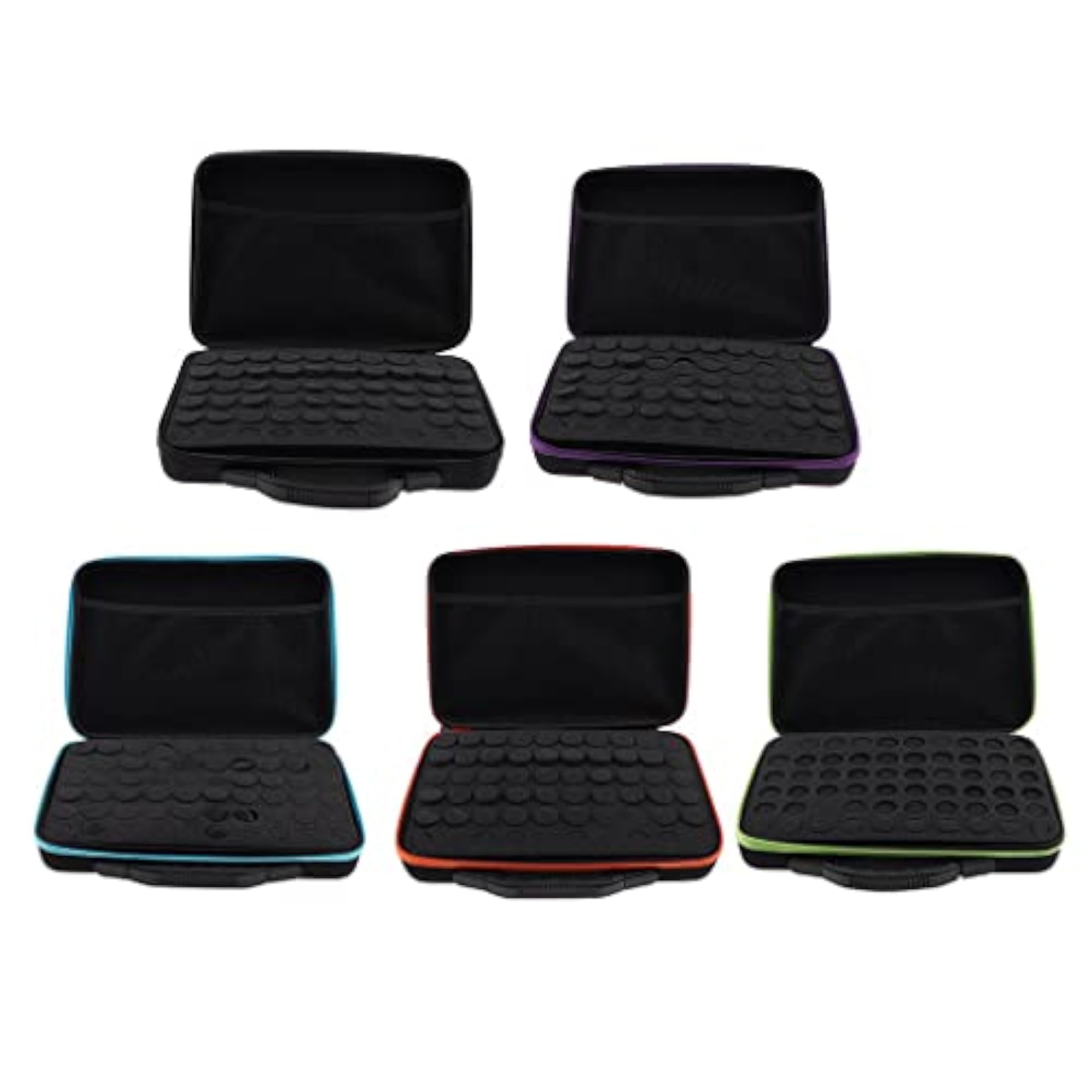 60 Slots EVA Case Bag for Cosmetic Bottles, Black