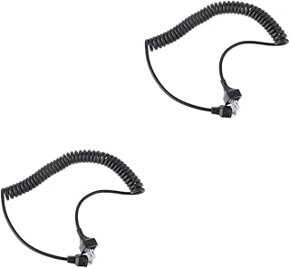 iplusmile 2 Pçs Kmc30 Cabo De Microfone De Mão Cabo De Microfone Para Alto-Falante De Rádio Cabo De Microfone Cabo De Microfone Micrófonos Inalámbricos Rádio Para Carro Rádios De Mão Mola