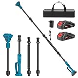 Verlängerungsstange, Teleskopstange für Heckenschere, ausziehbare Stange, kompatibel mit Kettensägen, elektrische Gartenschere, kabellos, kompatibel mit Ma-Kita~ 21 V, Arbeitshöhe 4 Meter (mit 2