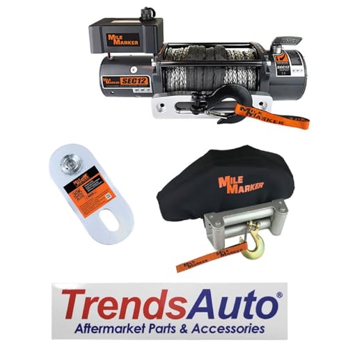 TrendsAuto Winch Sintético 12,000 lbs con Protector Neopreno miniatura 7