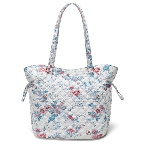 Bolso tote de viaje grande para mujer de algodón y microfibra miniatura 1