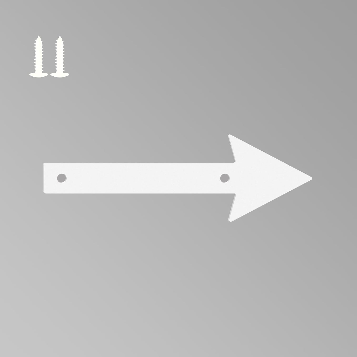 2 Inch White House Numbers for Outside, Metal Letters for Outdoor Signs, Anti-rust Aluminium House Address Letters for Front Door, Office, and Garden Decoration (Arrow)