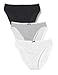 Produktbild Amazon-Marke: Iris & Lilly Damen Taillenslip, 3er Pack, Mehrfarbig (Black/Print), M