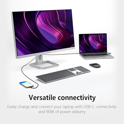 Image of INNOCN 27 inch 4K Monitor Gaming 160Hz UHD 3840 x 2160p 1ms IPS HDR1000 HDMI 2.1 Computer Monitor, 99% DCI-P3, USB Type-C Connectivity, Pivot Sensor, Height Adjustable Stand - 27M2V