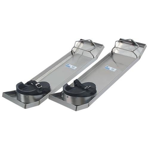 Kraft Tool CC162, 28"x8" Lightweight Stainless Steel Knee Boards, Pack of 1 Pair