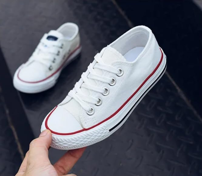 Kids Low Top Canvas Sneakers, 6 Colors Available | Laces Included, Back to School Essentials | Ages 2-14 y/o2