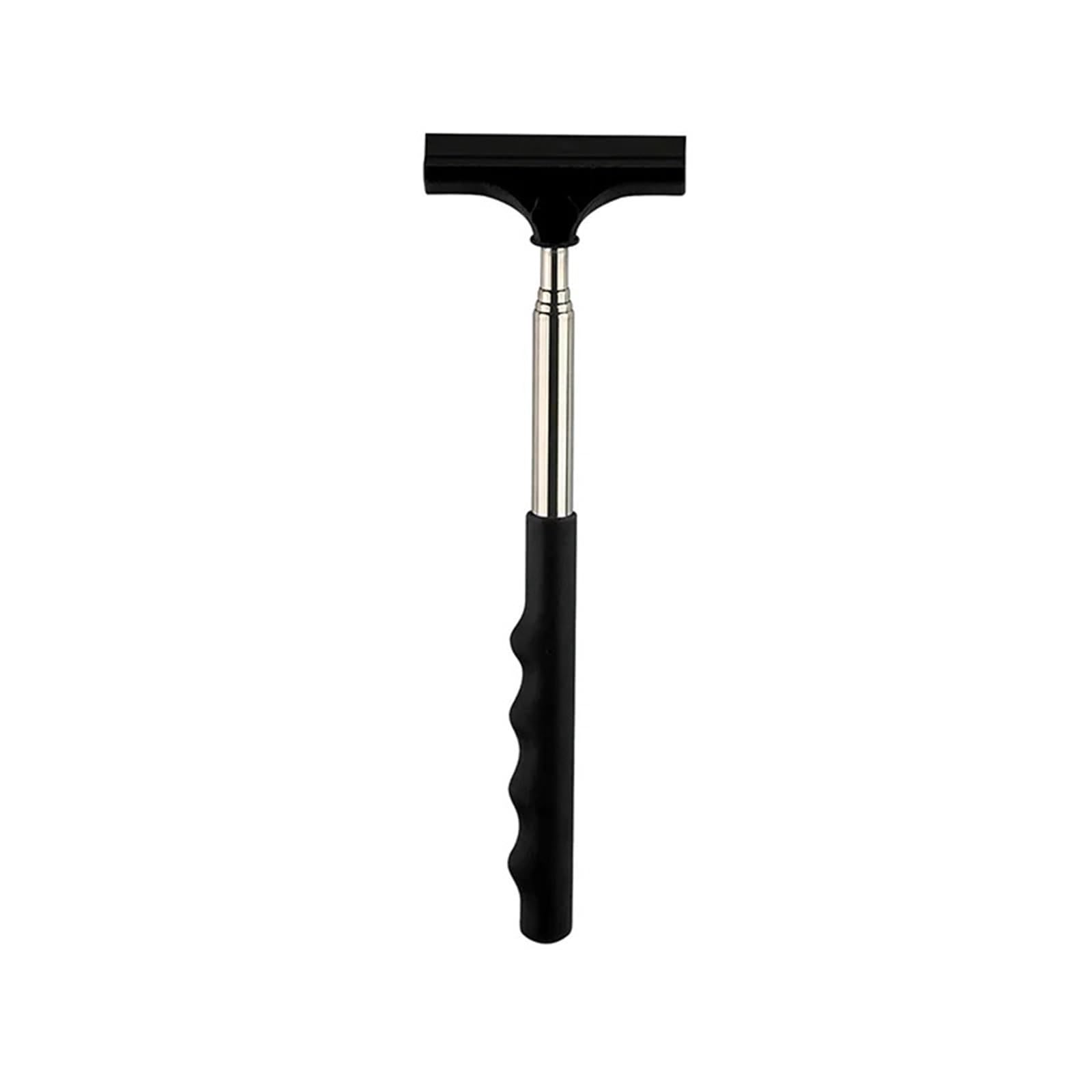 TRRYUIP Side Mirror Squeegee Car Telescopic Rearview Mirror Wiper Squeegee Window Handheld Side Cleaning Tool Mini Automotive(Black)