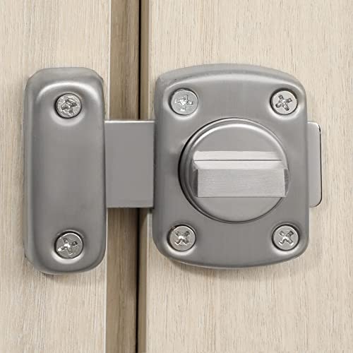 Alise Gate Latch Slide Bolt Latches Lock,Safety Double Sided Gate Hardware For Door,Ms2304-Ls Sus304 Stainless Steel Brushed Nickel Finish #TOP3