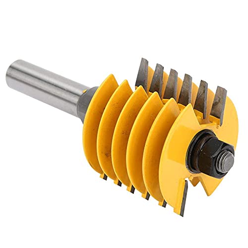 Fafeicy (1/2 Zoll) Schaft Fingergelenk Fräser mit Lager, Holzbearbeitungsfräser mit hitzebeständige Beschichtung, Hochfrequenzschweißtechnologie, für Faserplatten mittlerer Dichte, Massivholz