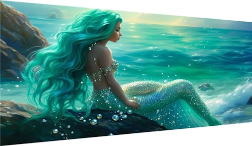 Mer Diamond Painting 5D Sirene pour Sublimer la Decoration Murale de Votre Salon Spacieux